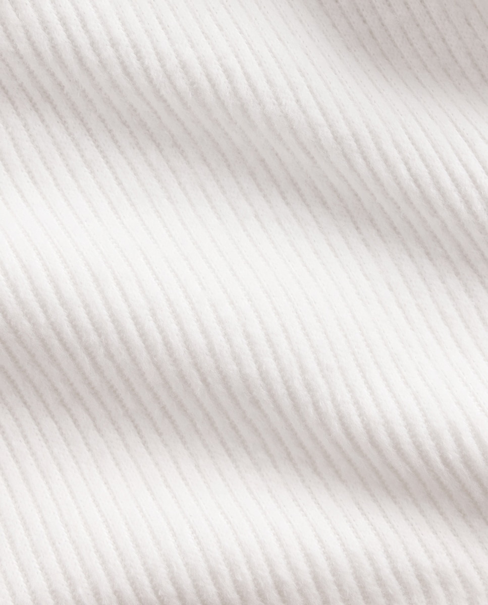 Jersey de niña de manga larga con hombros descubiertos - Gap - Blanco Blanco-3