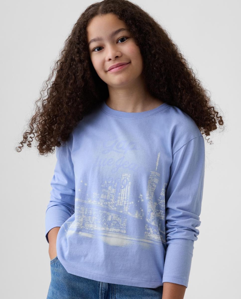Imagem 0 de Camisola de Manga Comprida com Estampado à Frente
