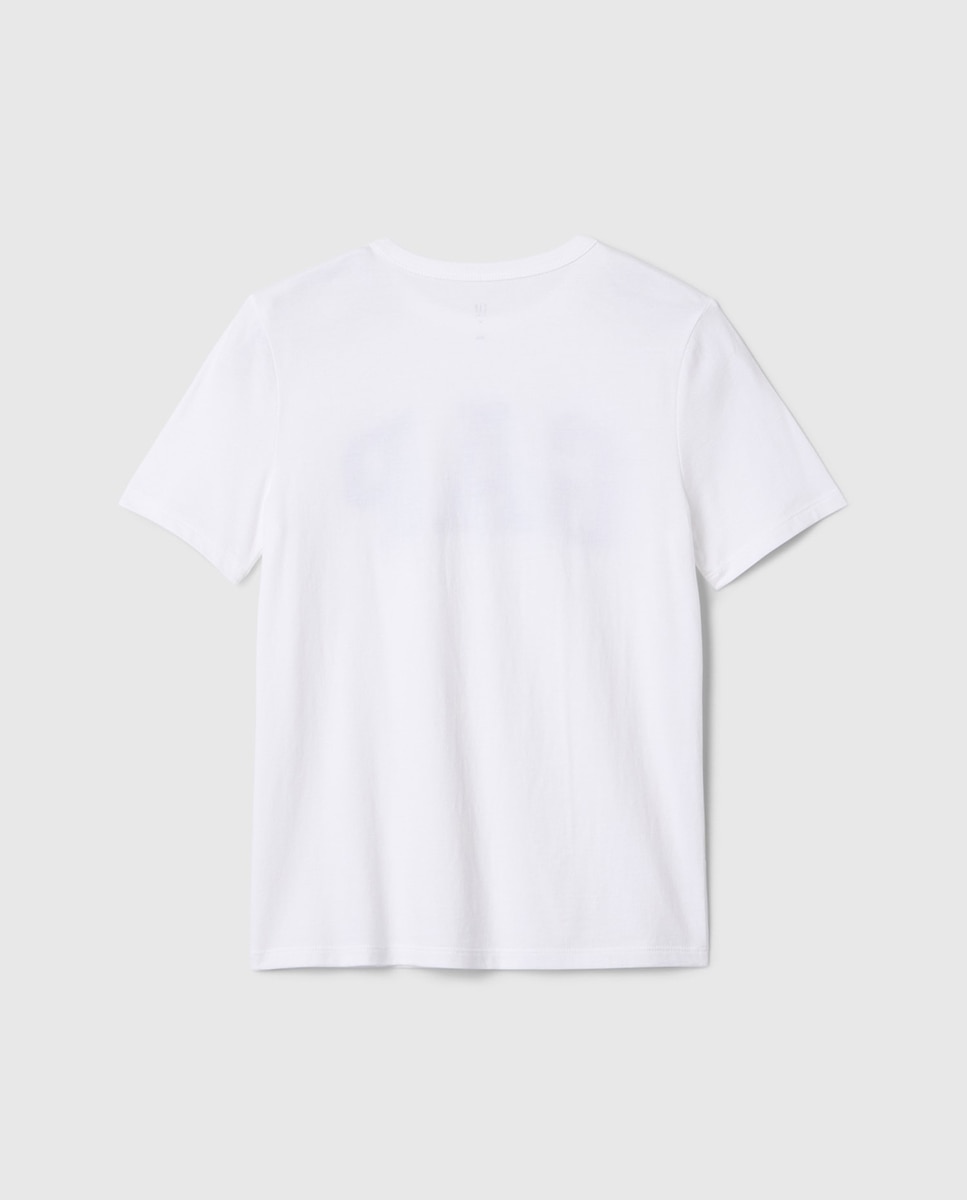 Camiseta con cuello redondo y manga corta de niño - Gap - Blanco Blanco-2
