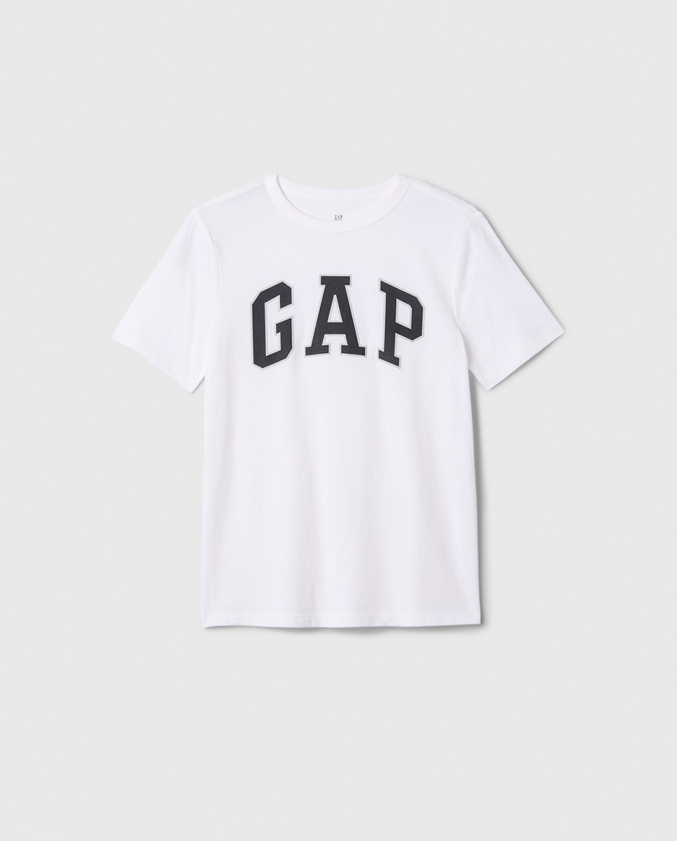 Camiseta con cuello redondo y manga corta de niño - Gap - Blanco Blanco-3