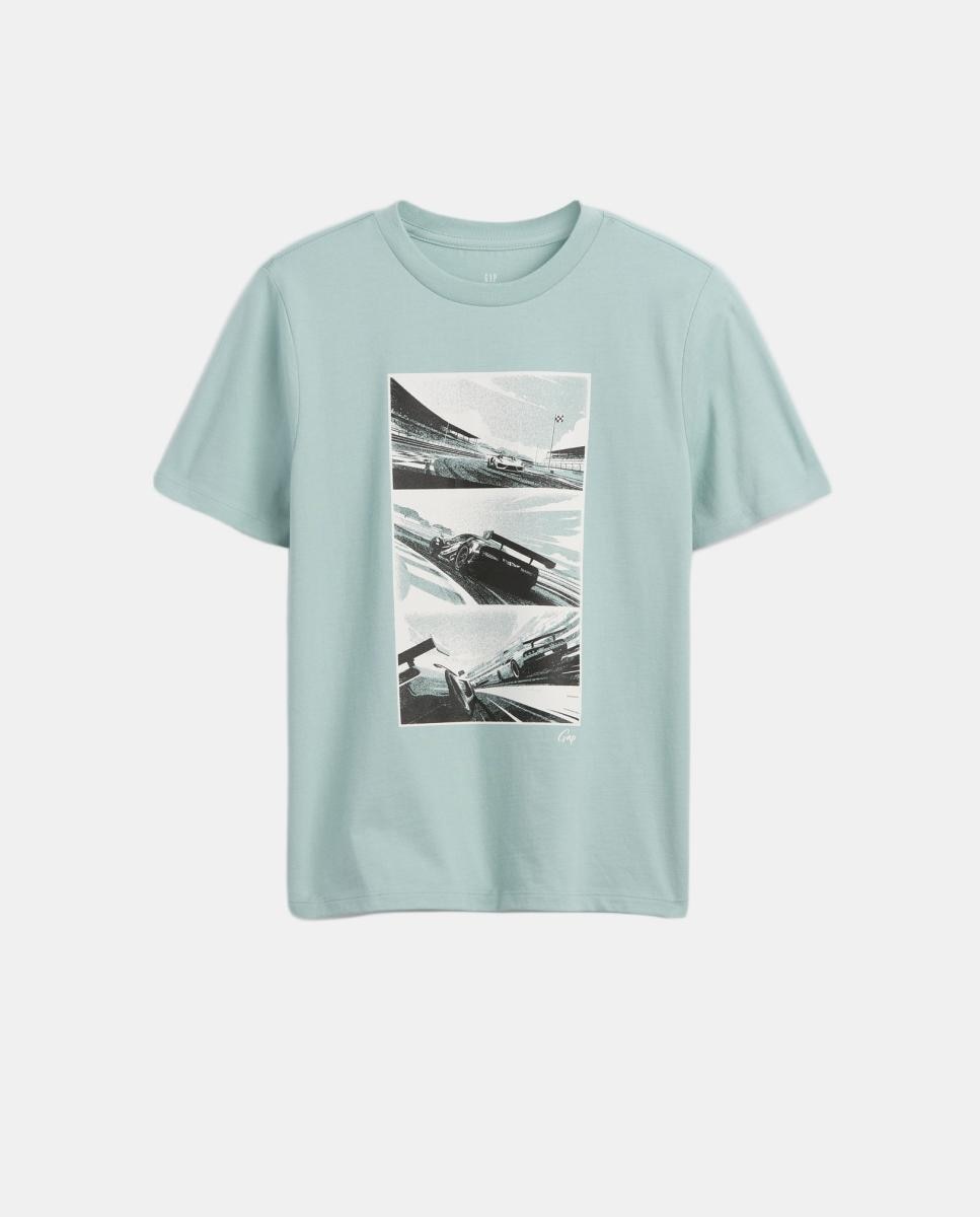 Imagem 0 de T-shirt Básica de Algodão Estampada