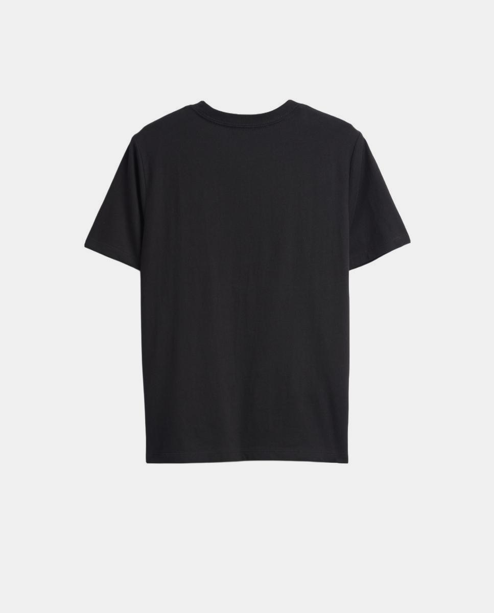 T-shirt Básica de Algodão Estampada Gap Preto-2