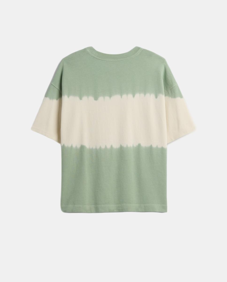 T-shirt Básica Oversize Tie-Dye Gap Verde-2