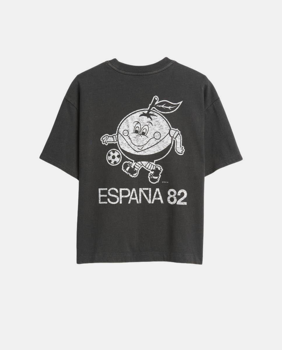 T-shirt Básica de Manga Curta e Emblema da FIFA Gap Preto-2