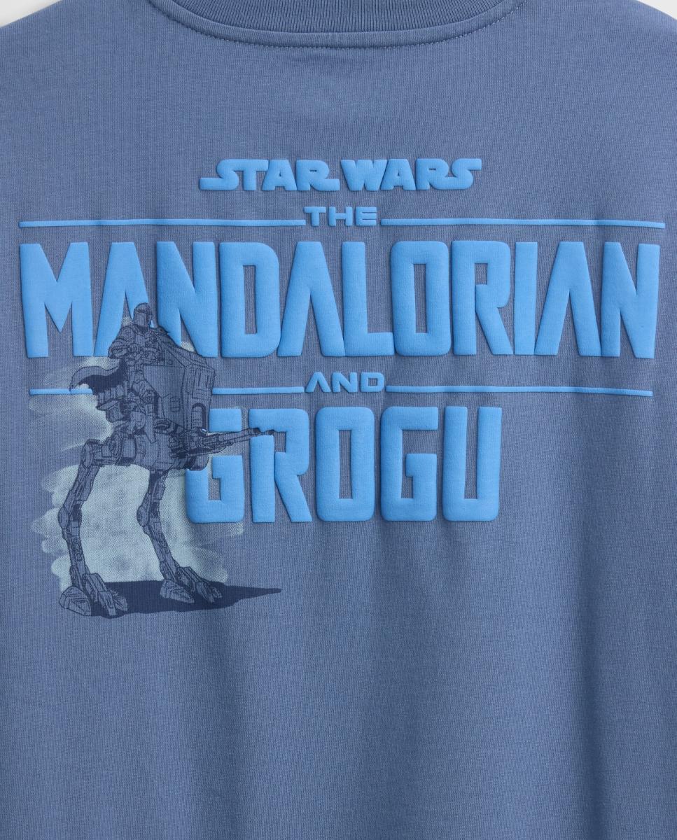 T-shirt Clássica de Manga Curta com Logótipo Star Wars Gap Azul-3
