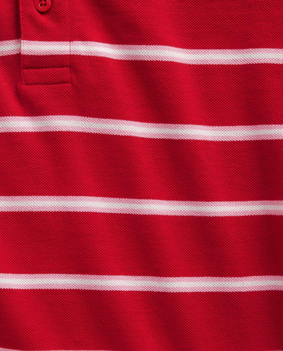 Polo de niño de manga corta con botones - Gap - Rojo Rojo-3