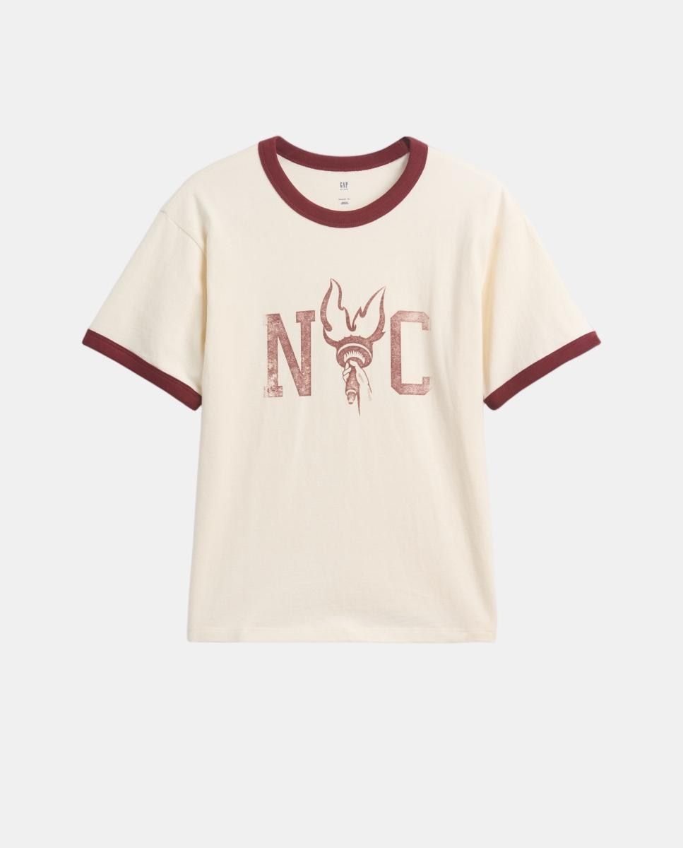 Imagem 0 de T-shirt de Manga Curta com Estampado