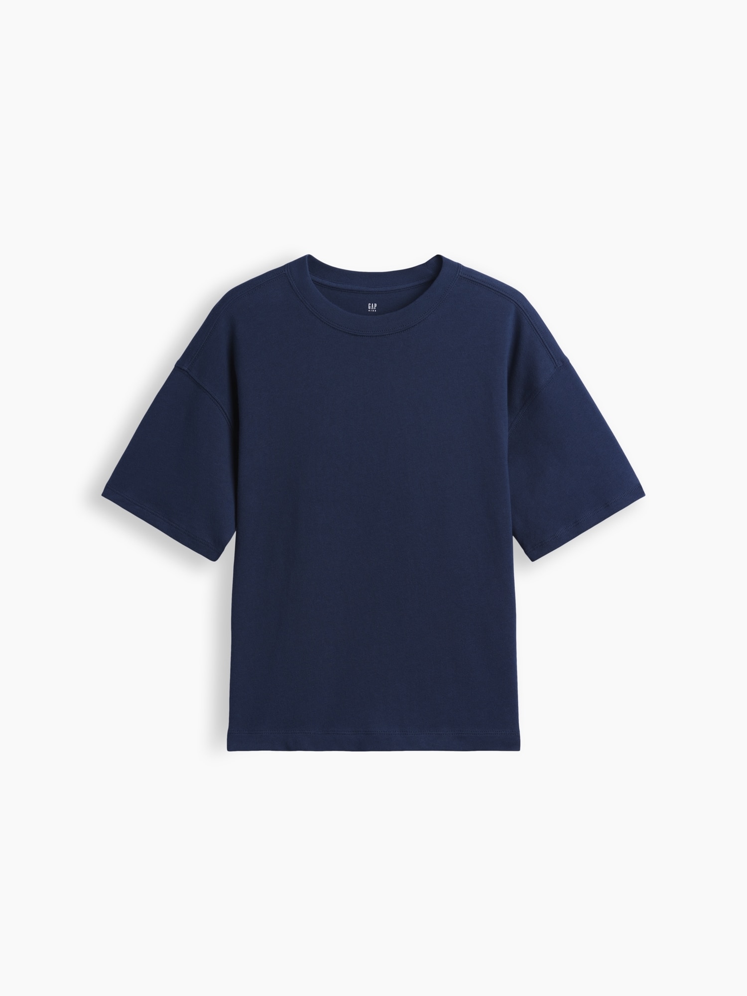 T-shirt Básica Oversize Azul-2