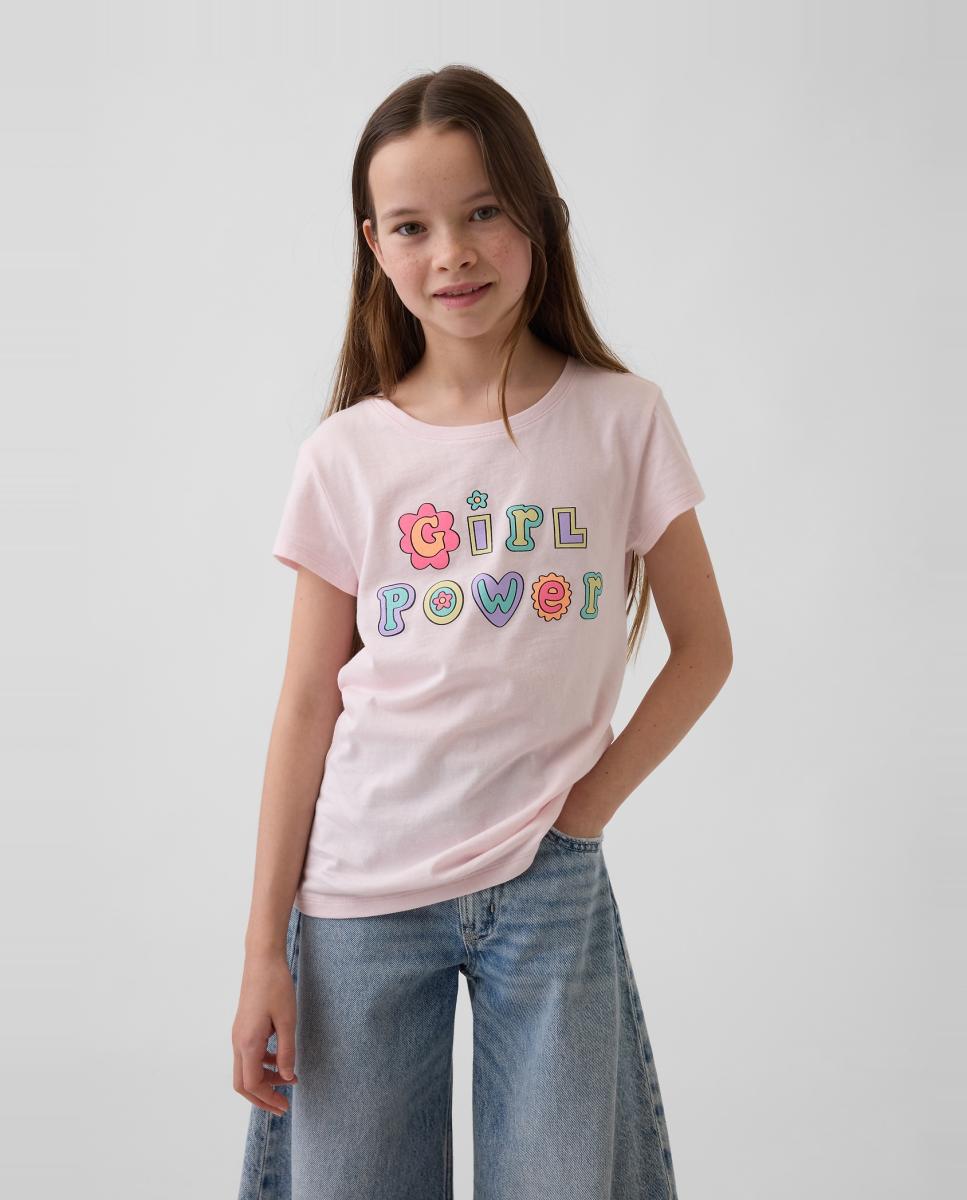 Imagem 0 de T-shirt Básica com Estampado de Fantasia