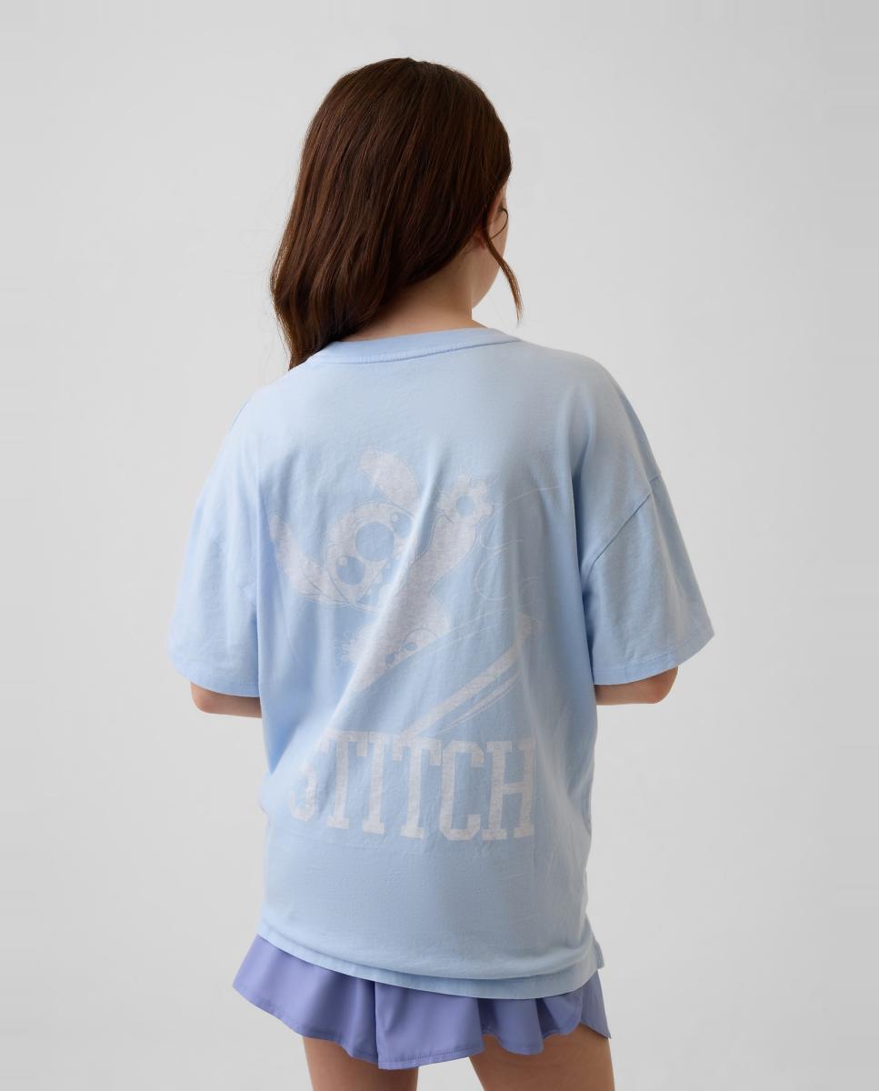 Camiseta oversize estampado Disney de niña - Gap - Azul Azul-3