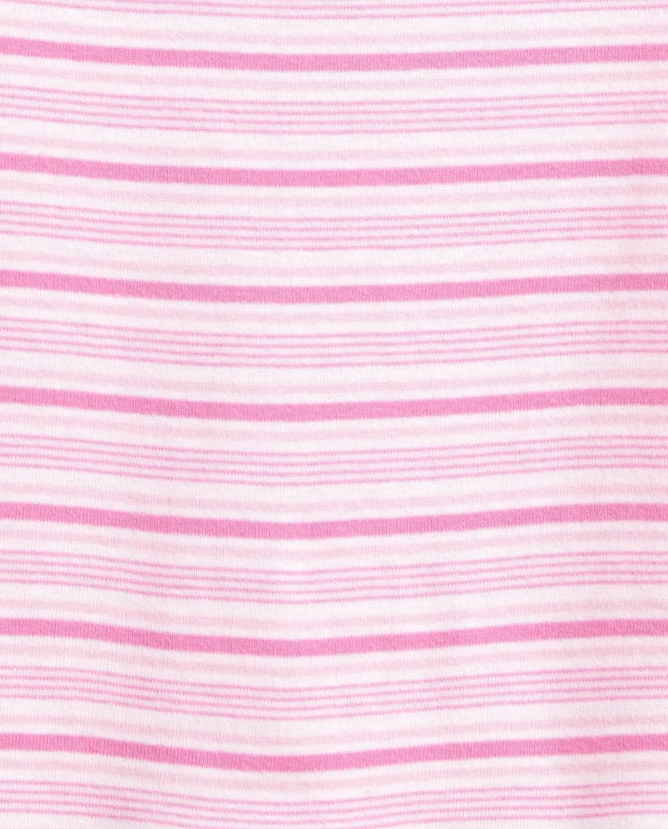 Camiseta básica ajustada manga corta de niña - Gap - Rosa Rosa-4
