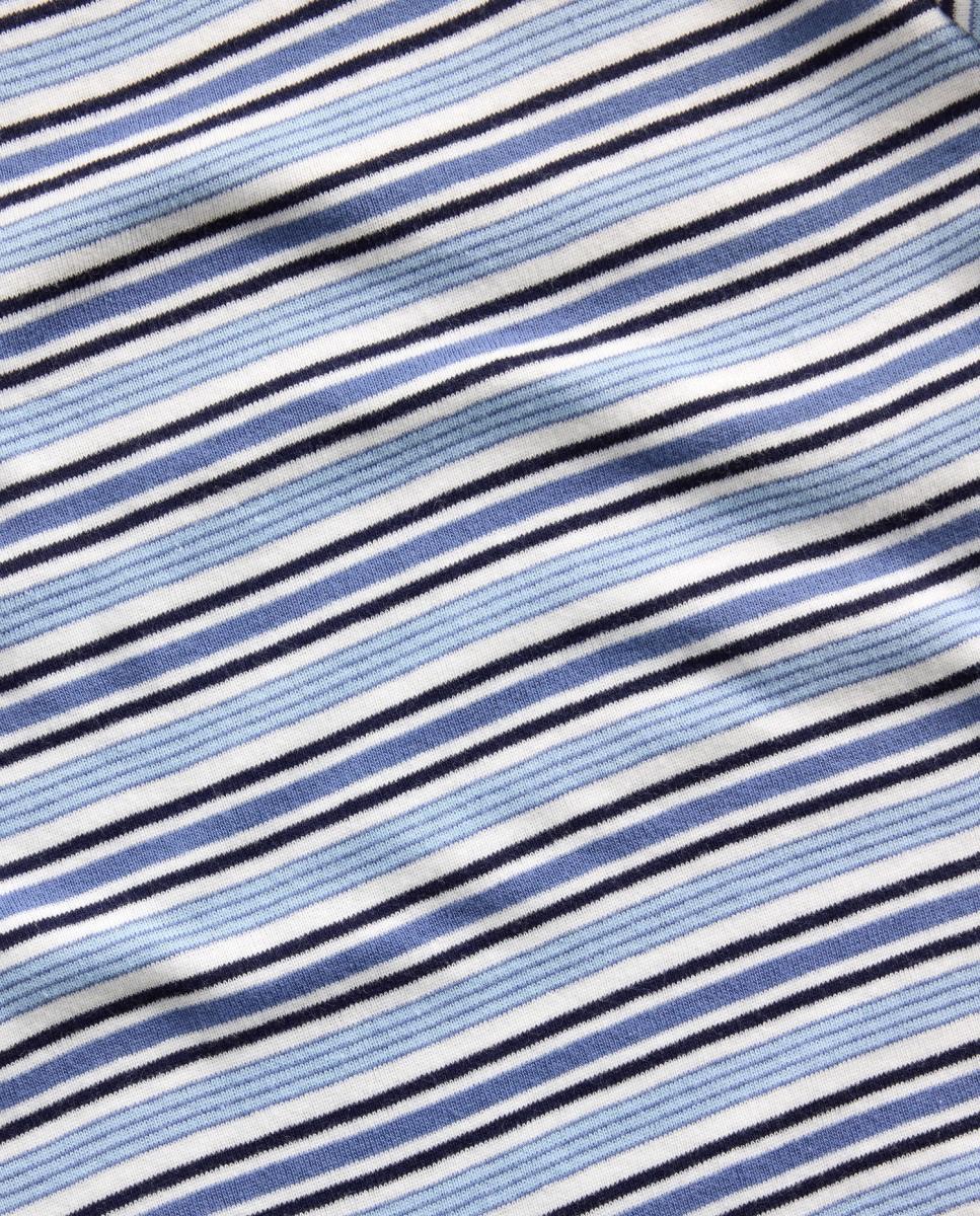 T-shirt Básica Justa com Manga Curta Gap Azul-4