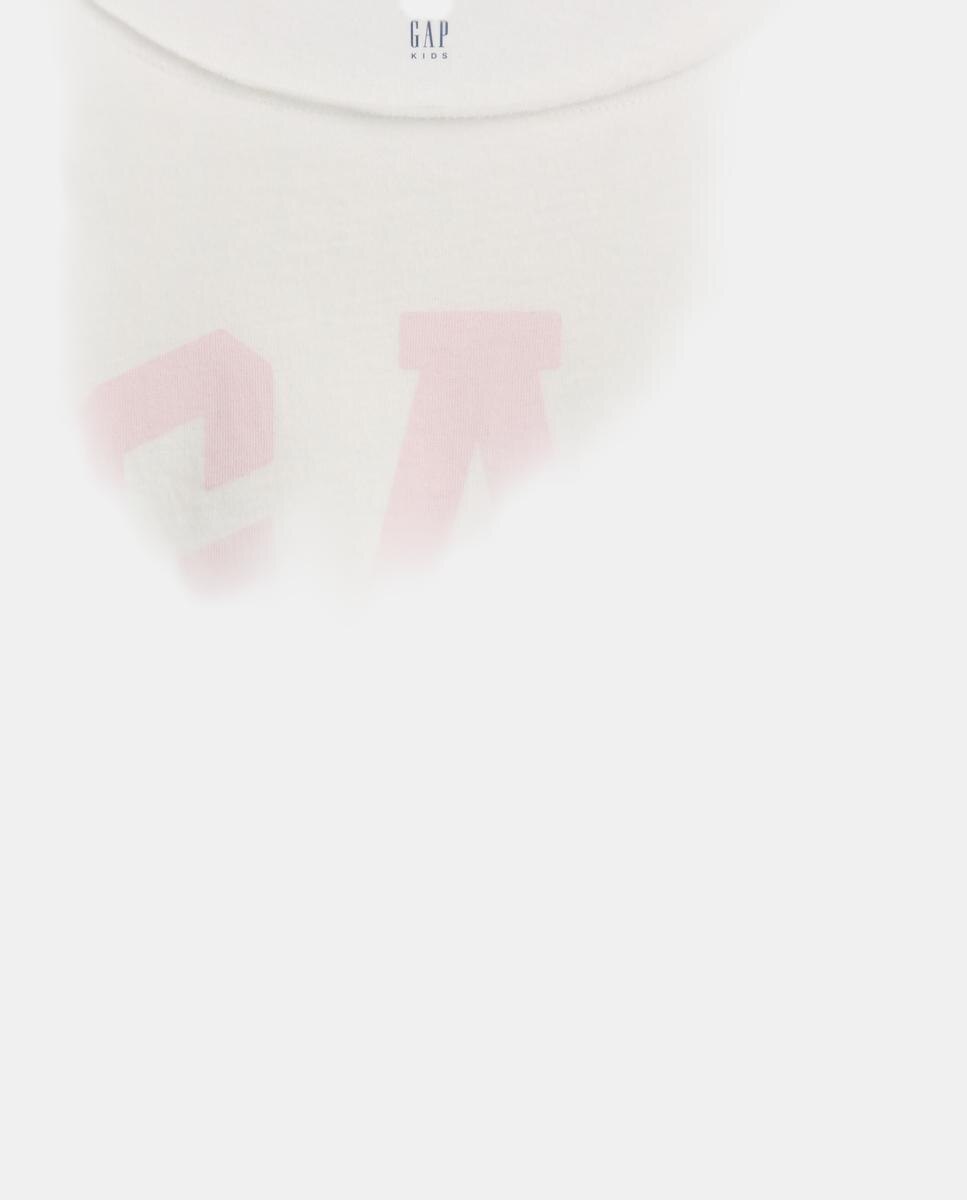 Camiseta básica holgado con cuello barco de niña - Gap - Blanco Blanco-4