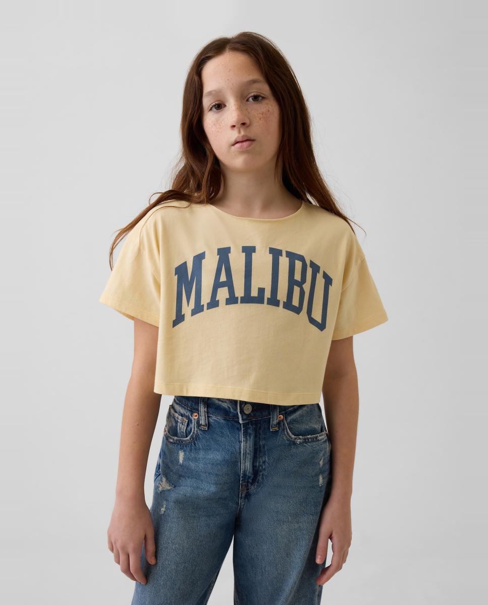 Imagem 0 de T-shirt Básica Folgada com Decote à Barco