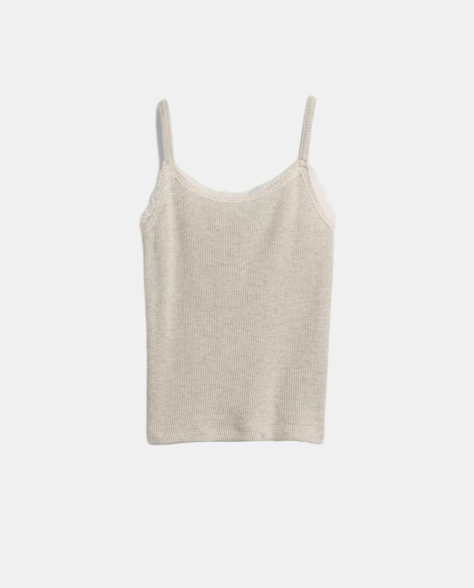 Camiseta de tirantes básica de niña - Gap - Gris claro Gris claro-2