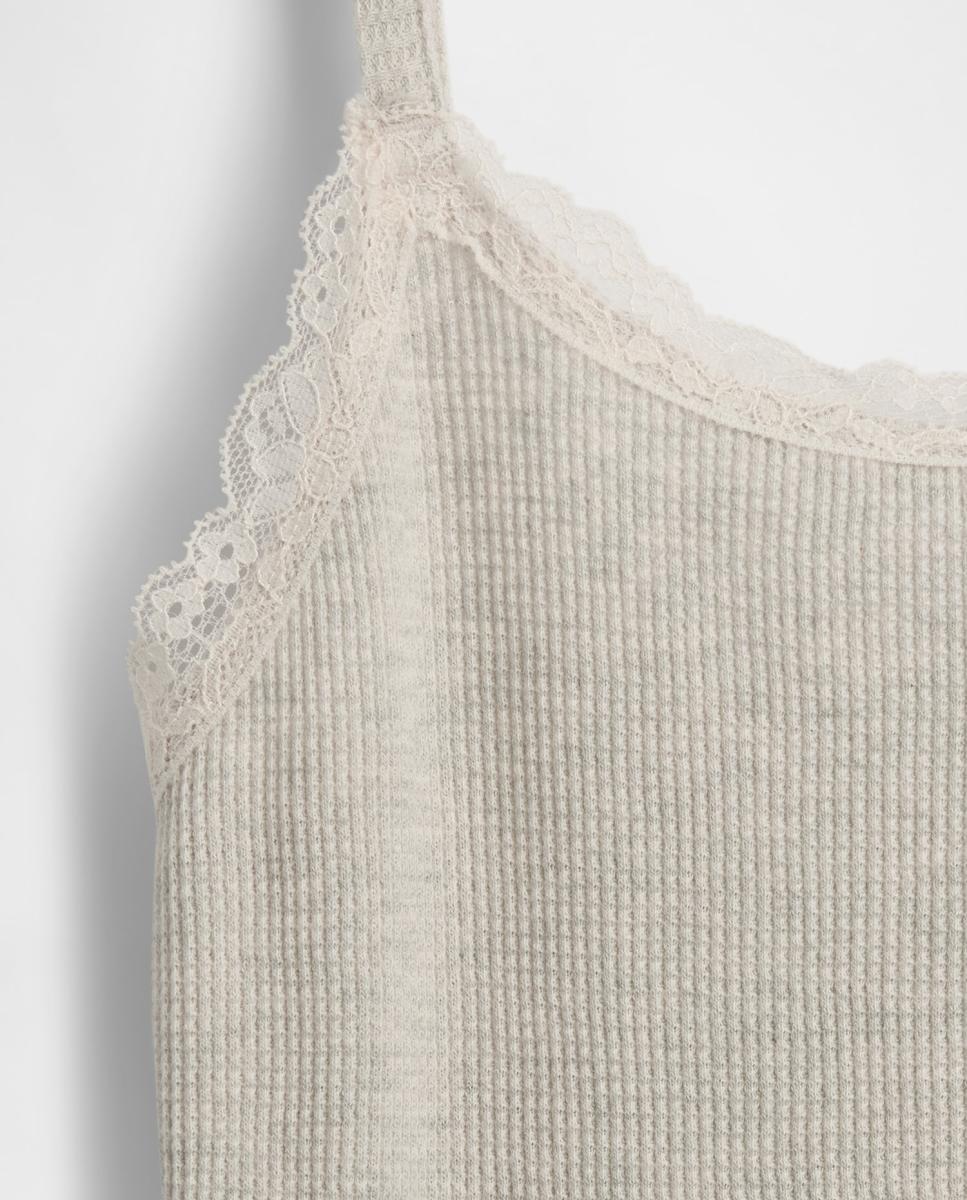 Camiseta de tirantes básica de niña - Gap - Gris claro Gris claro-4