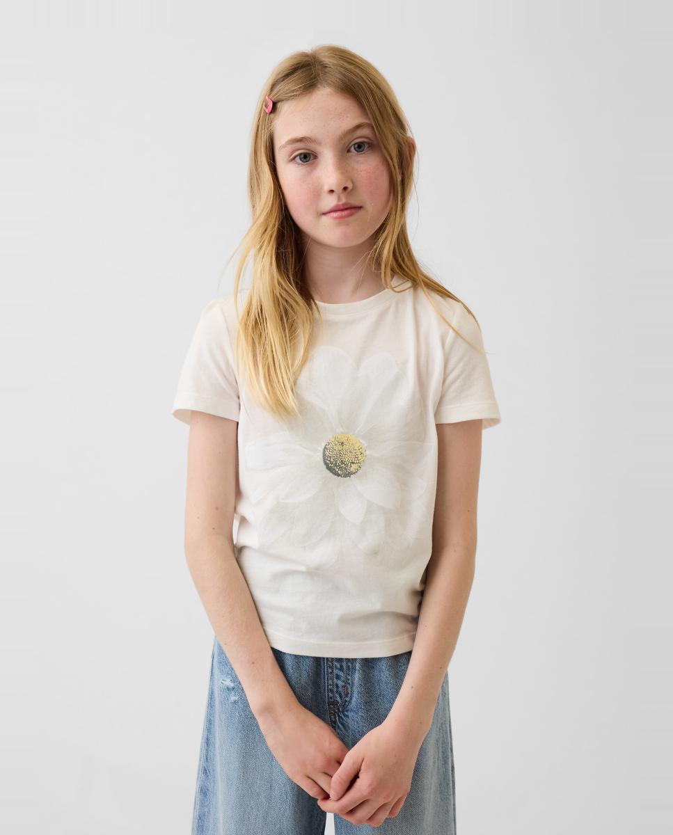 Imagem 0 de T-shirt Básica com Estampado de Fantasia