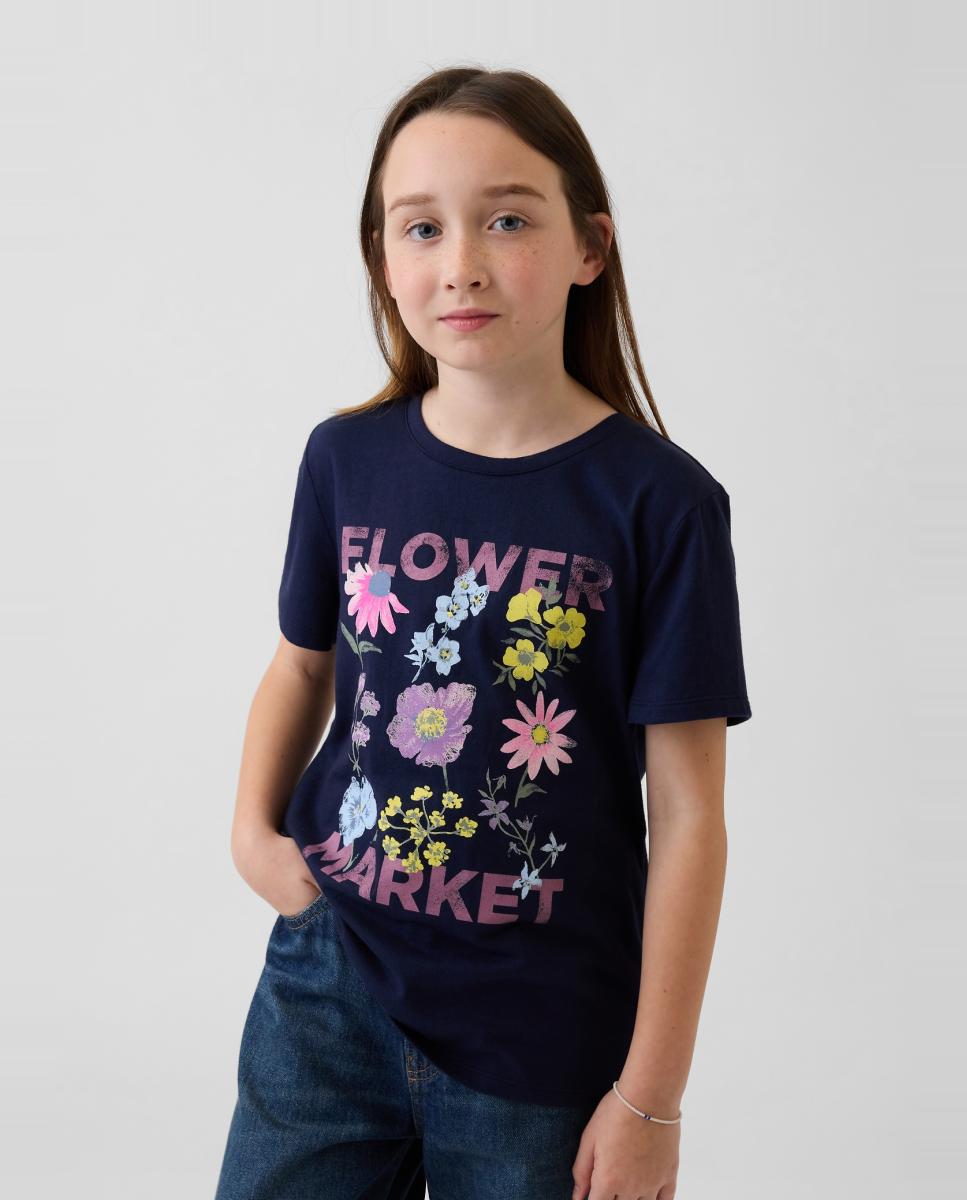 Imagem 0 de T-shirt Básica com Estampado de Fantasia