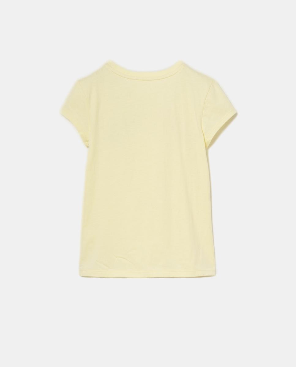 T-shirt Básica com Estampado de Fantasia Gap Amarelo-2