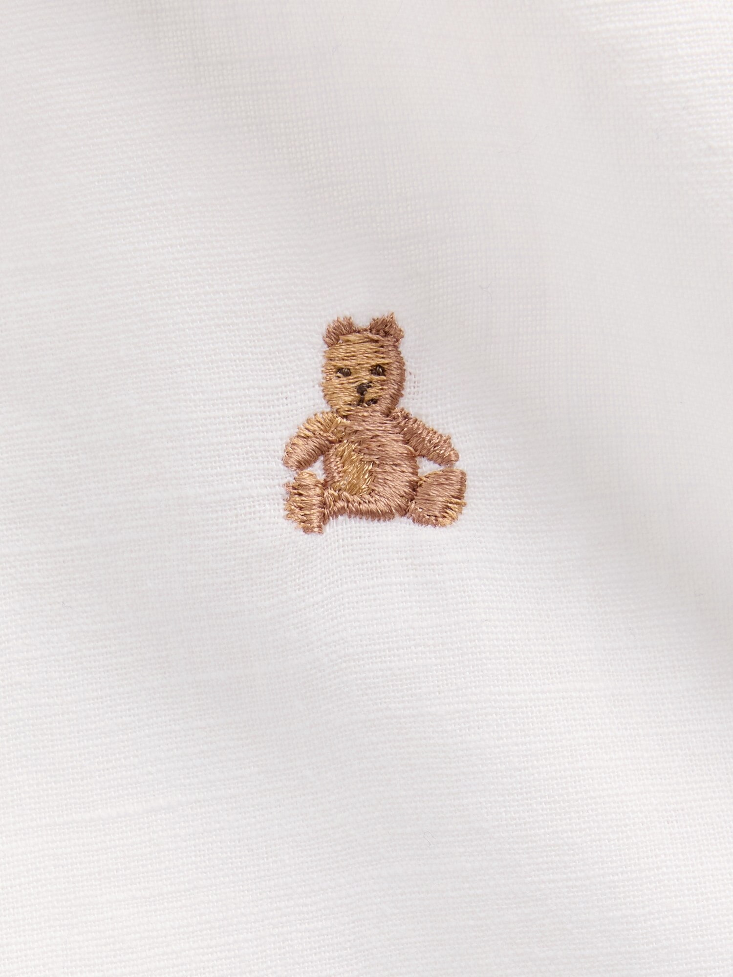 Camisa de lino y algodón lisa de niños - Gap - Blanco Blanco-4