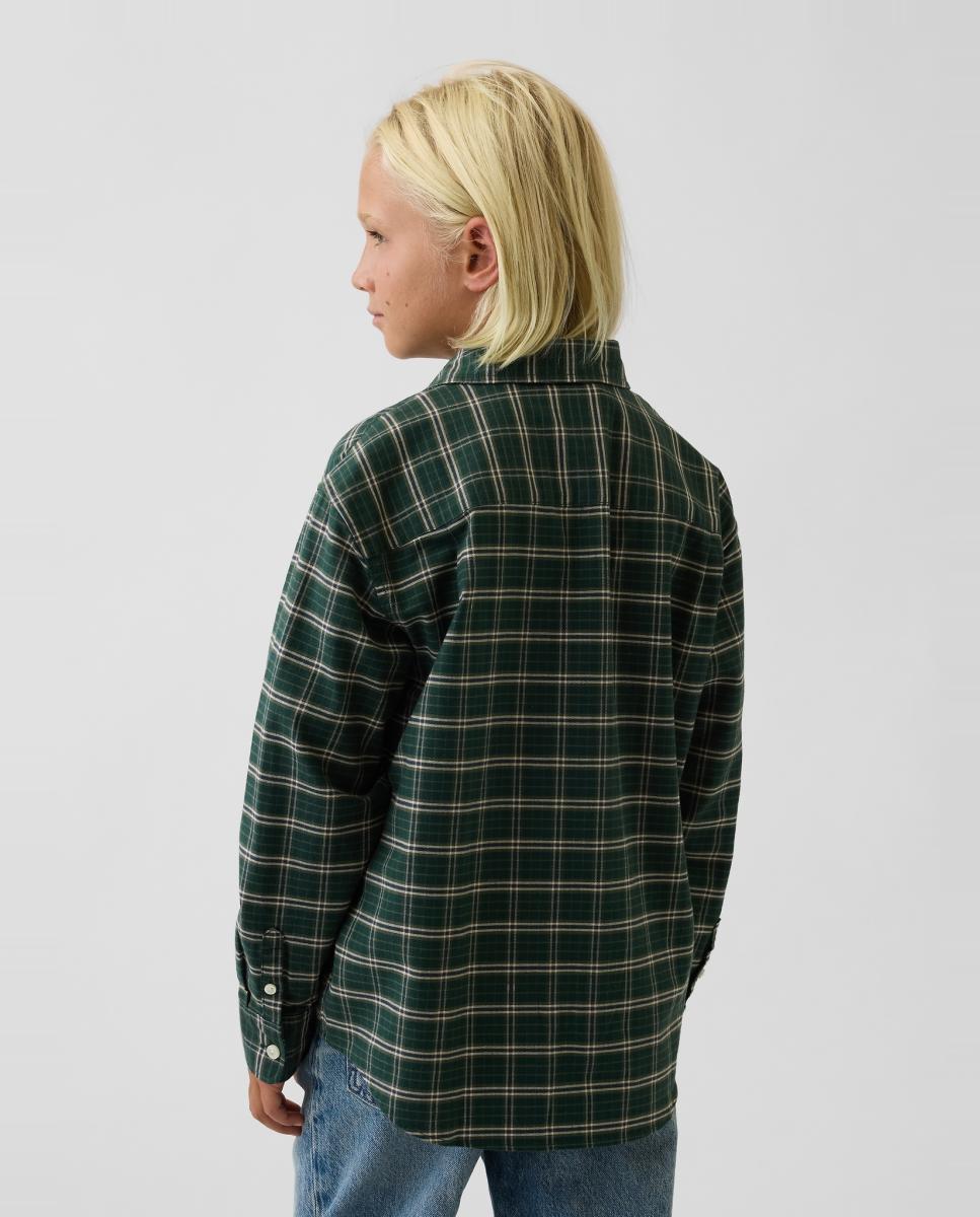 Camisa de niño de manga larga con bolsillo - Gap - Verde Verde-2