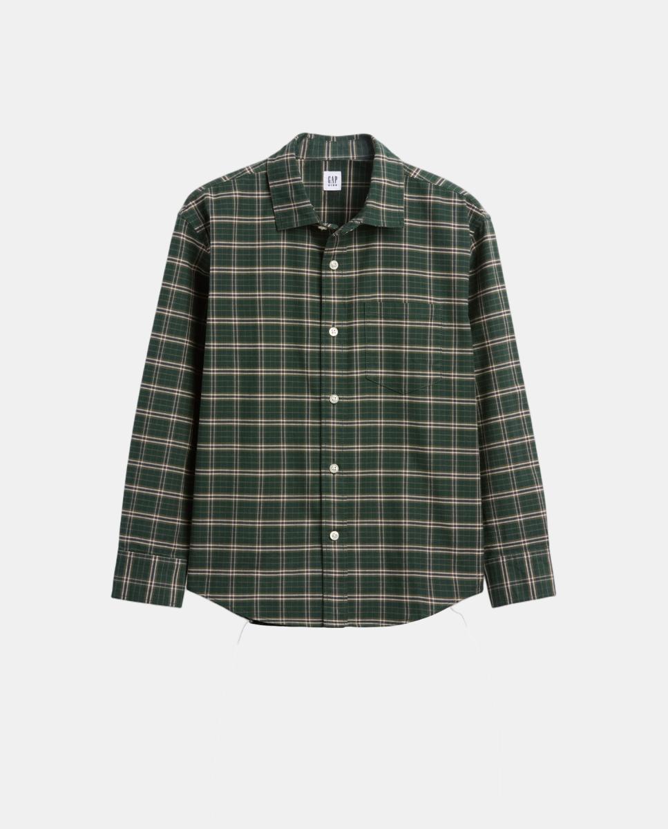 Camisa de niño de manga larga con bolsillo - Gap - Verde Verde-3