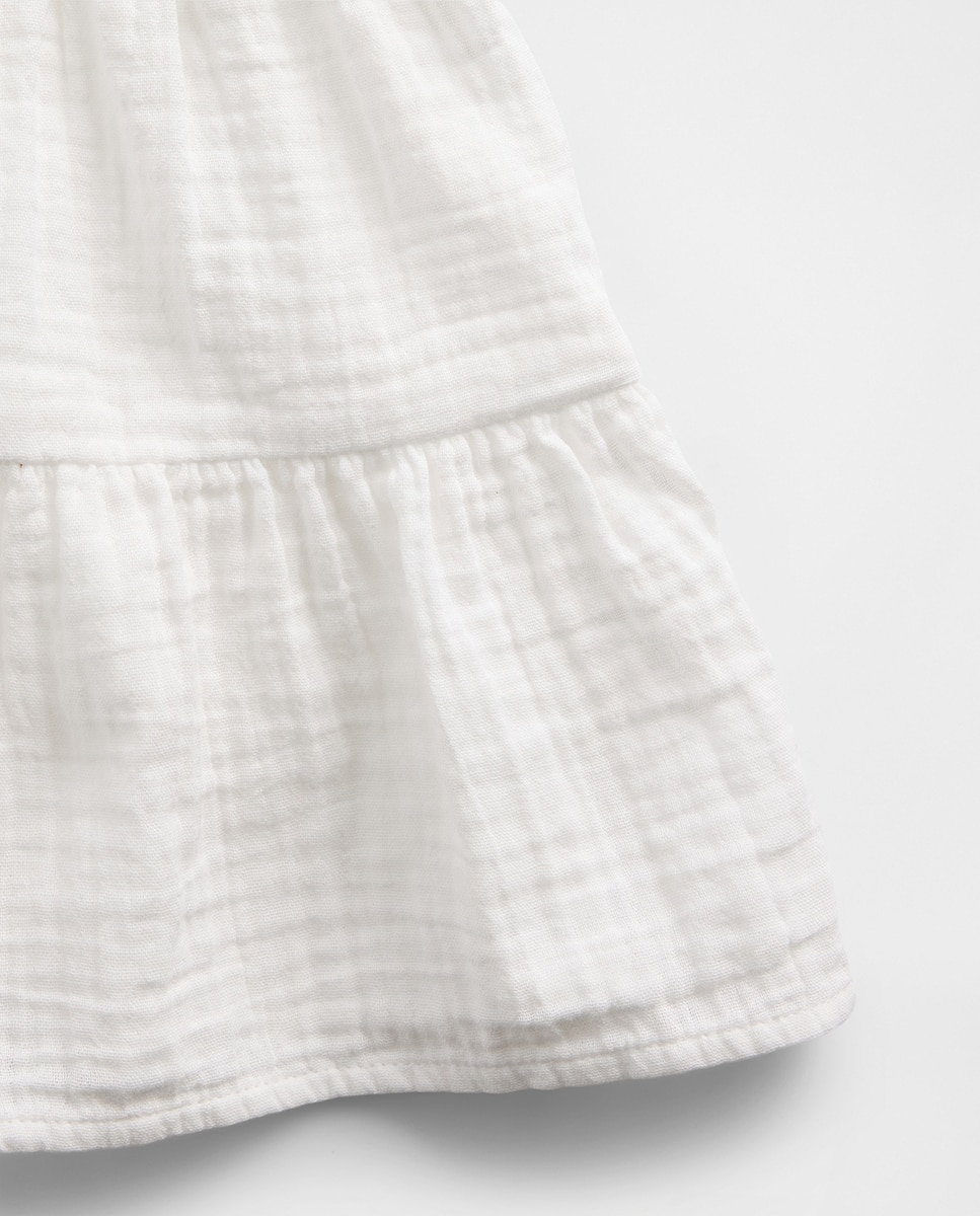 Top com Alças e Folhos Gap Branco-5