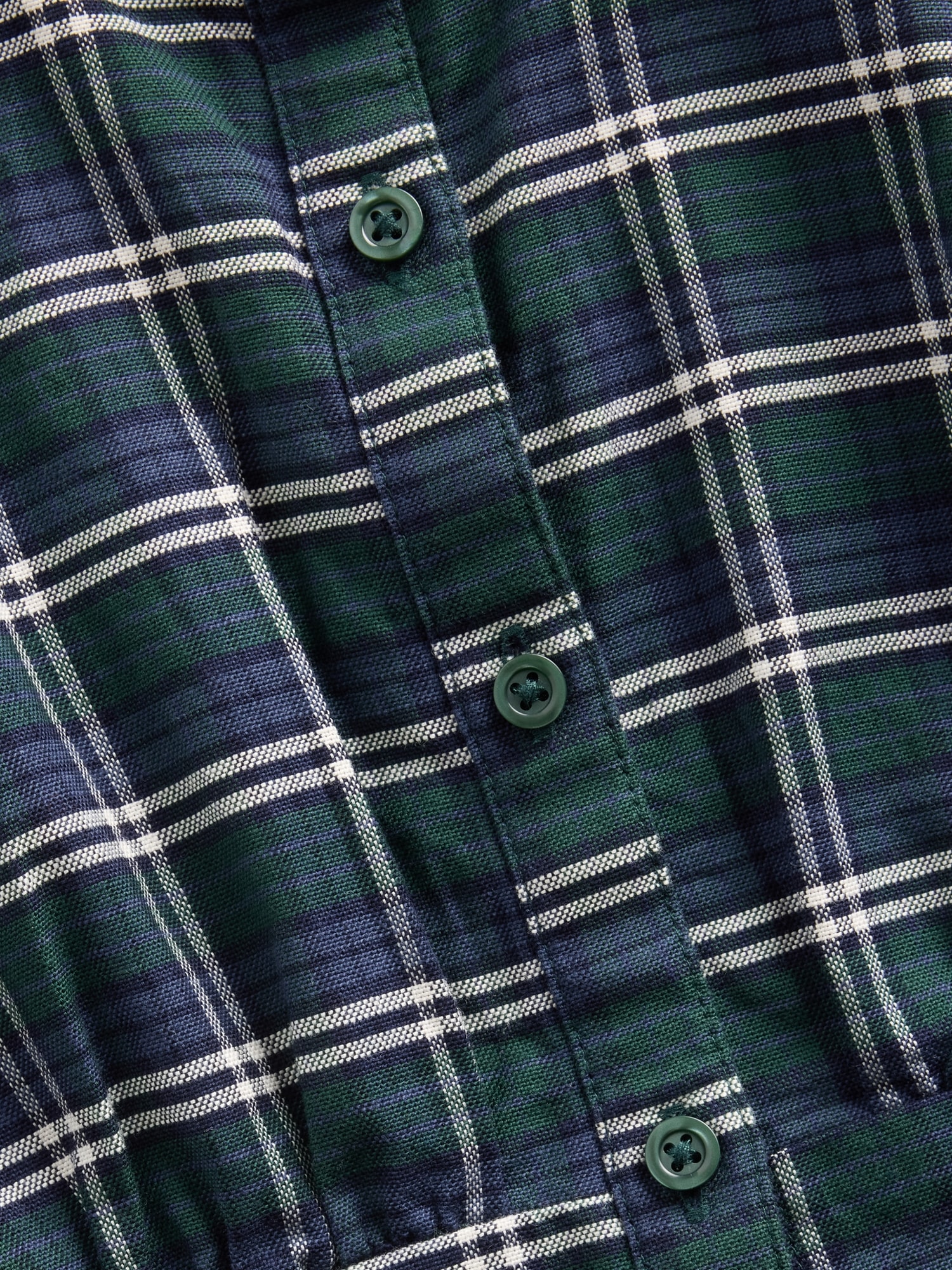 Blusa de niña manga corta y botones - Gap - Verde Verde-5