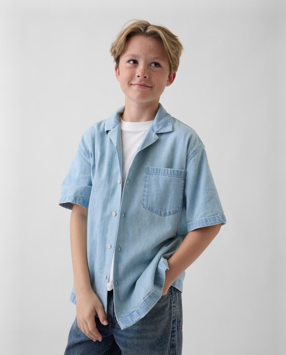 Imagem 0 de Camisa de Ganga Relaxed Fit