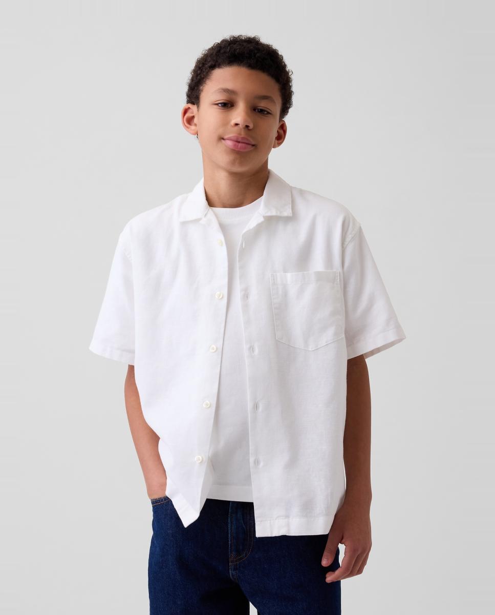 Imagem 0 de Camisa Lisa Relaxed Fit com Manga Curta