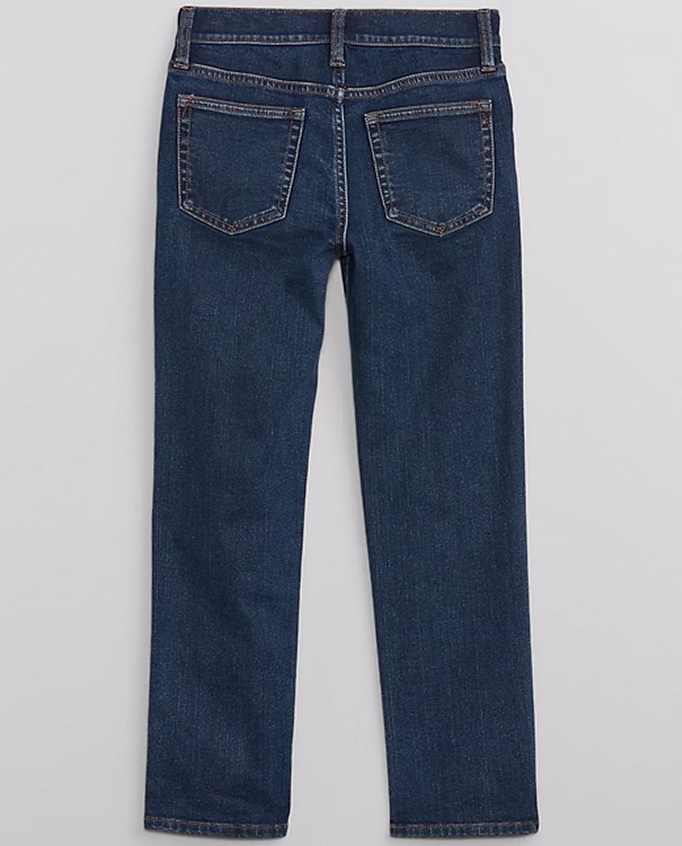 Jeans com 5 Bolsos Azul-4