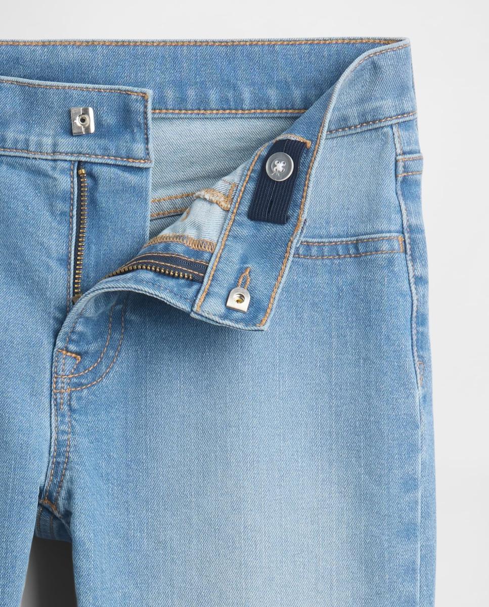 Jeans de 5 Bolsos Straight Fit Gap Azul-claro-5