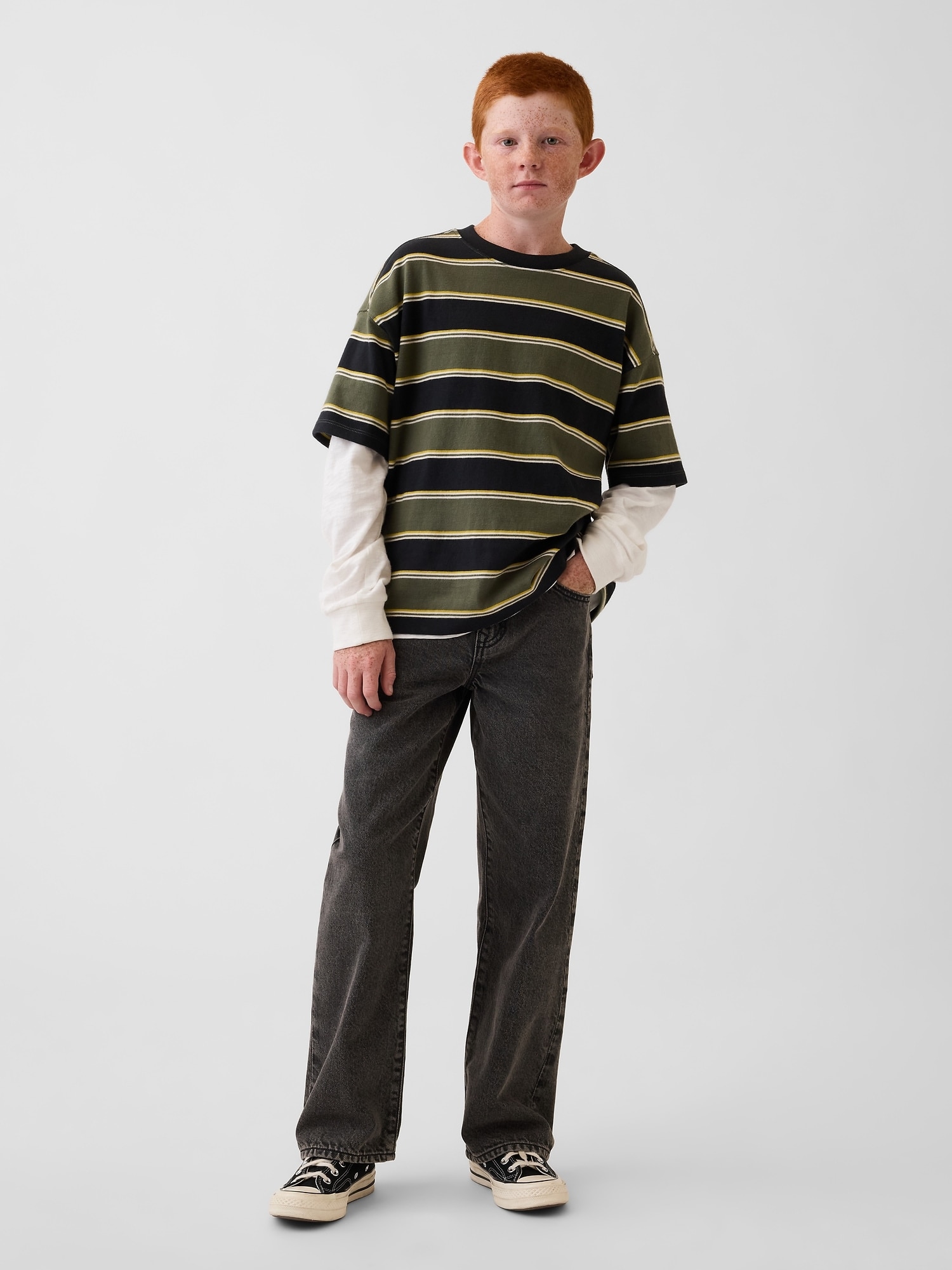 Pantalón de niño básico vaquero - Gap - Negro Negro-1