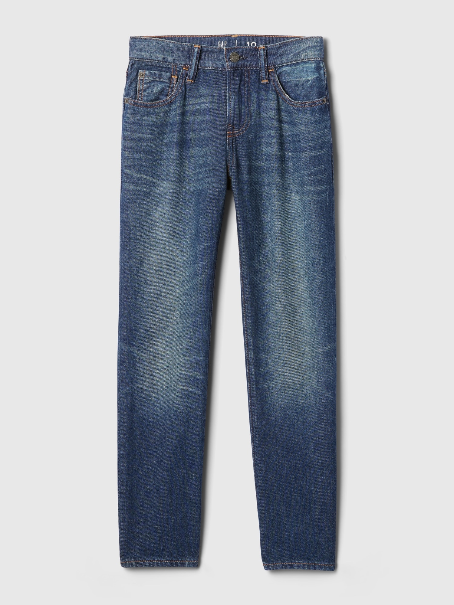 Jeans com Cinco Bolsos Azul-escuro-5