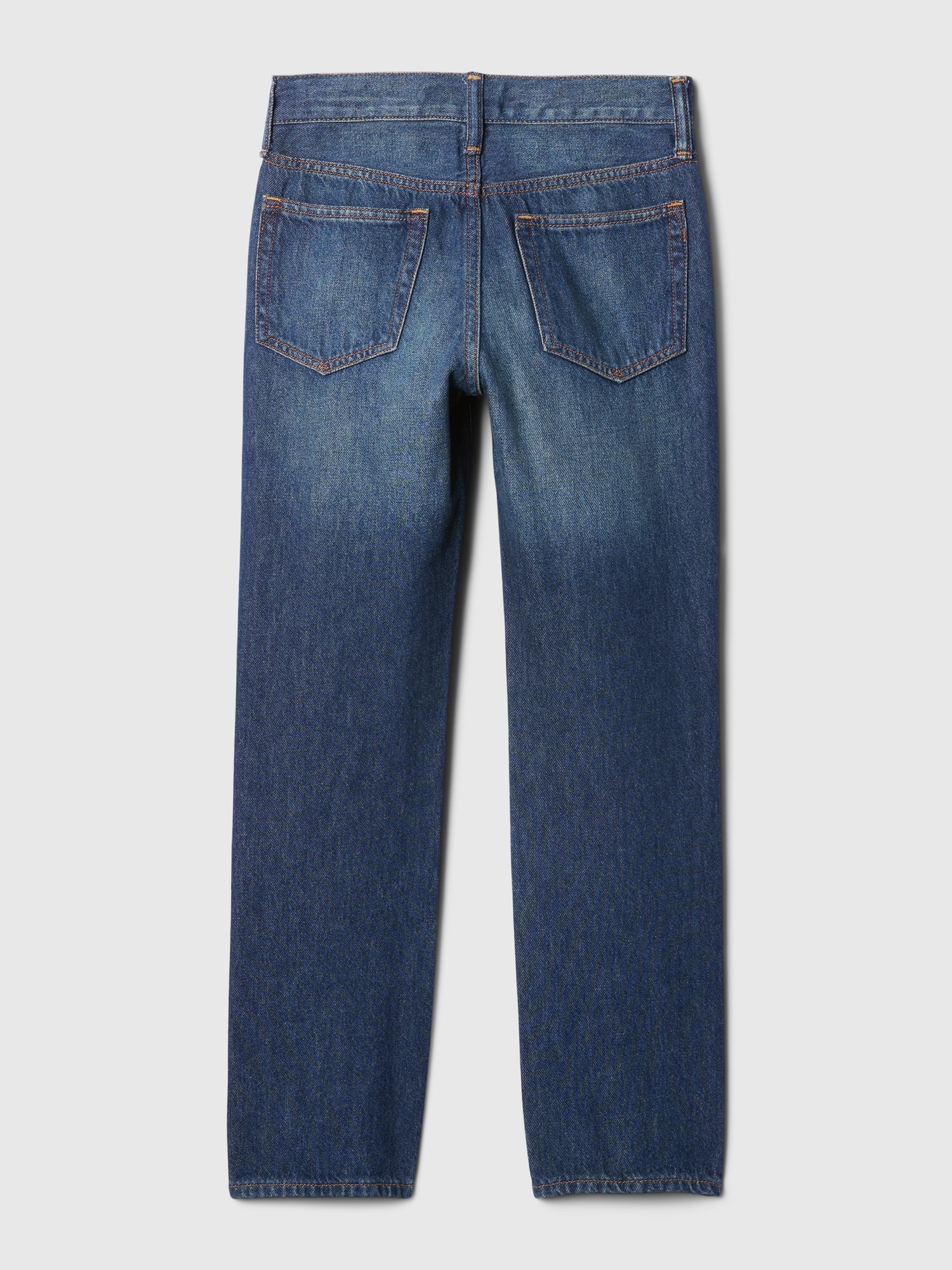 Jeans com Cinco Bolsos Azul-escuro-6