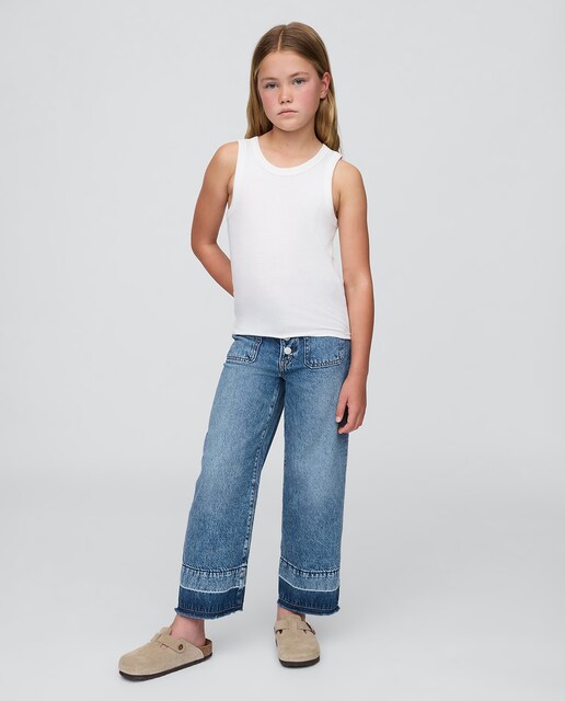 Imagen 0 de Pantalón vaquero de niña tobillero