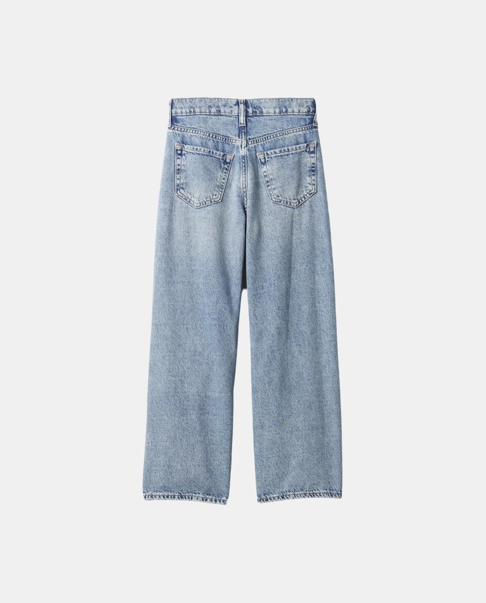 Jeans Clássicas com Cinco Bolsos Gap Azul-claro-5
