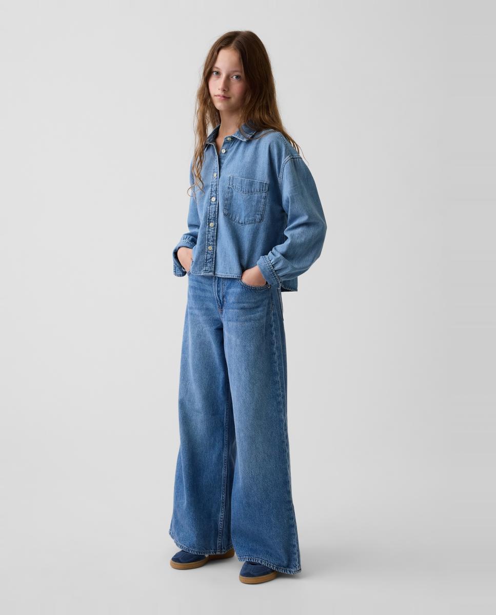 Imagem 0 de Jeans Baggy com Cintura Elástica