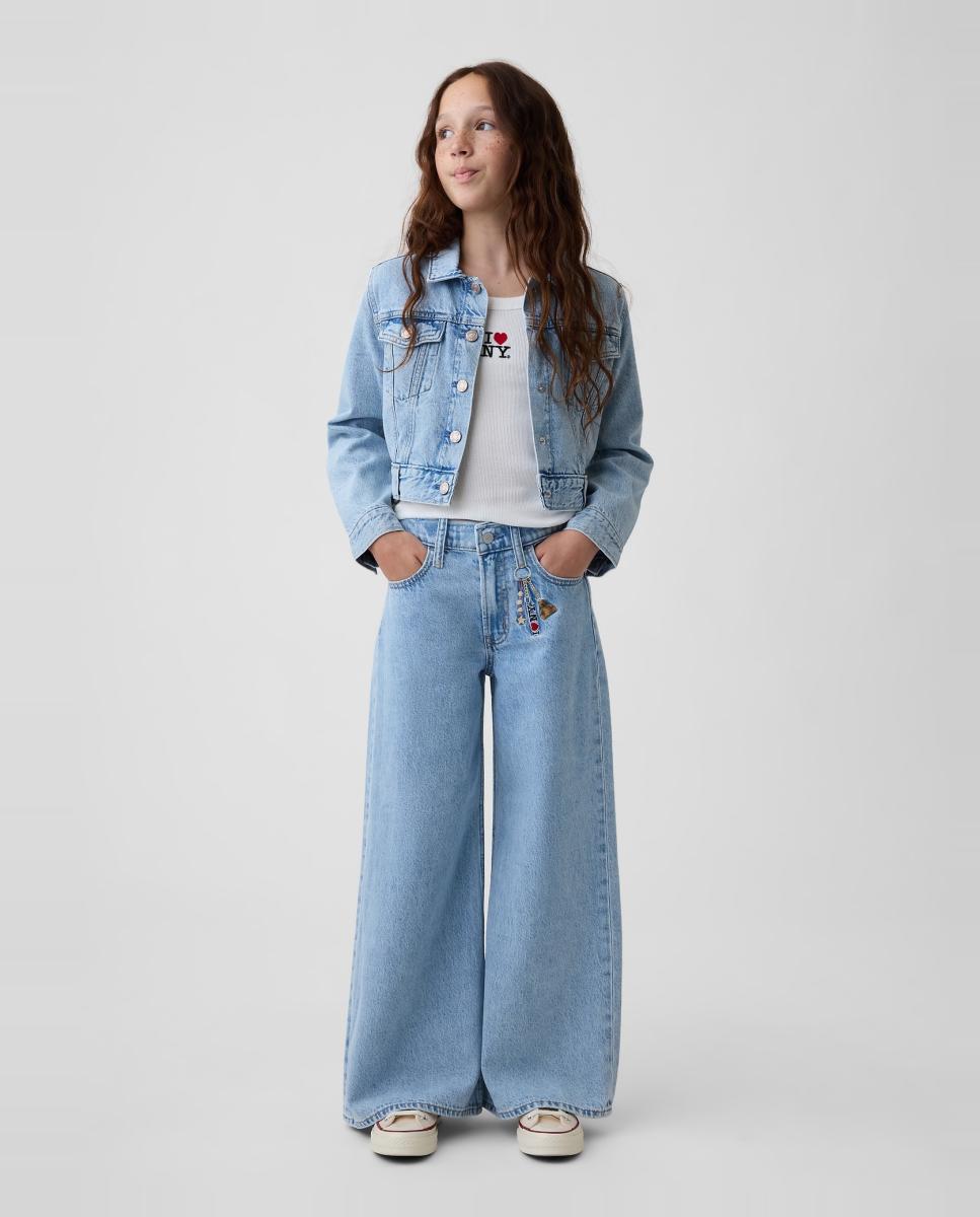 Imagem 0 de Jeans Baggy com Cintura Elástica