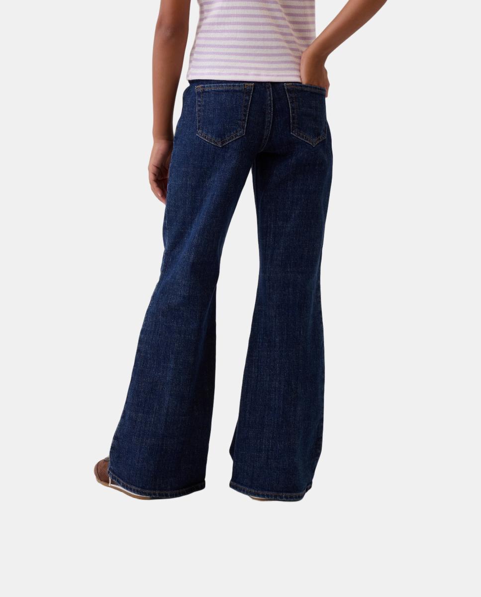 Vaquero de niña fiare con bolsillos de parche - Gap - Azul índigo Azul índigo-4