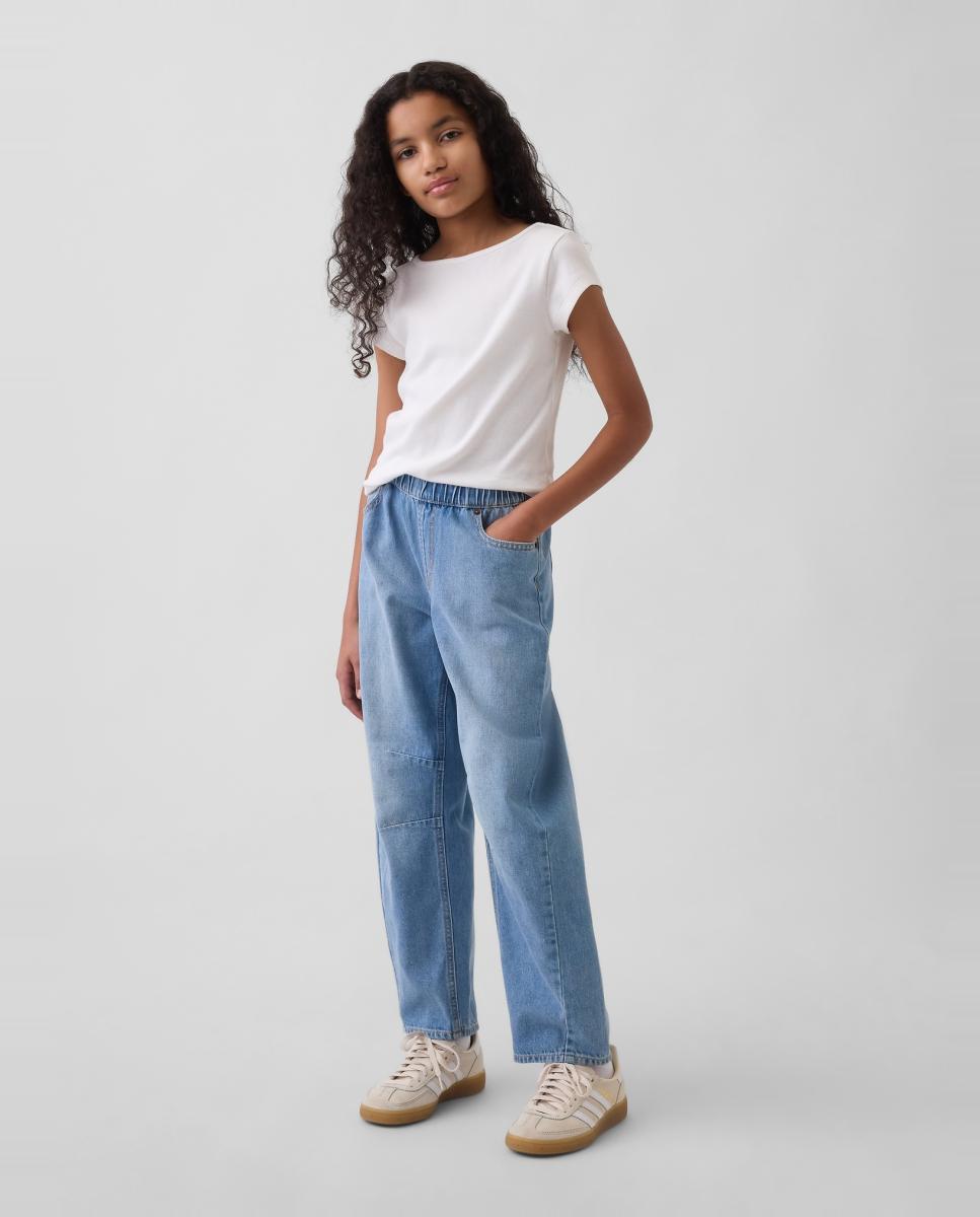 Imagem 0 de Jeans Lisas com Cintura Elástica