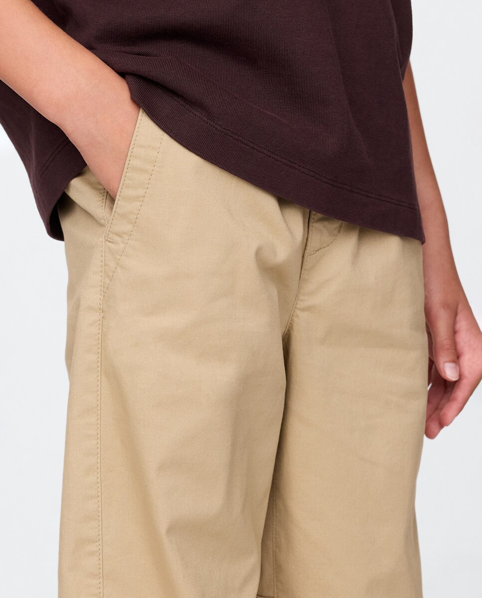 Joggers Básicas Lisas Caqui-5