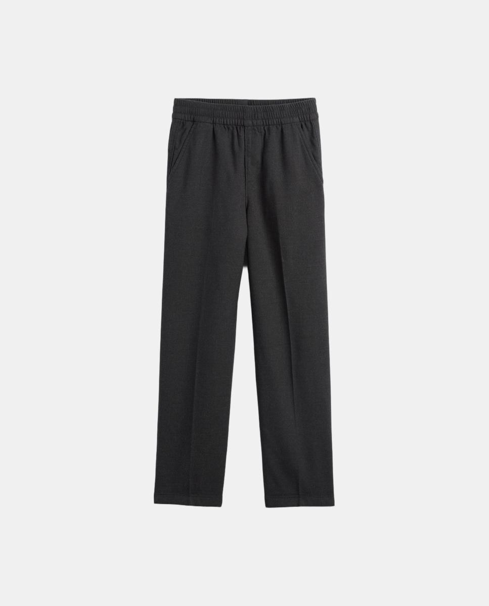 Calças de Sarja Relaxed Fit Cinzento-2