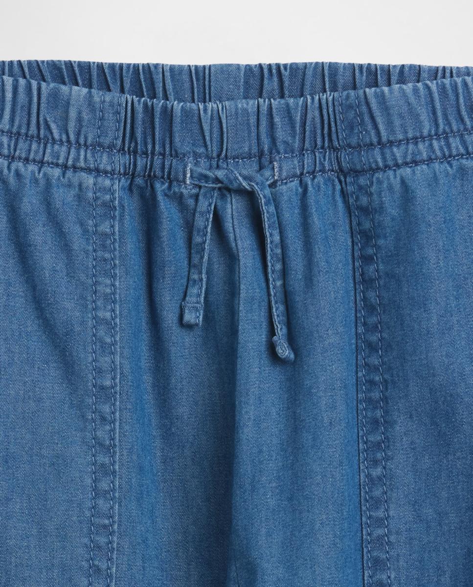 Joggers de Sarja Lisas Gap Azul-3
