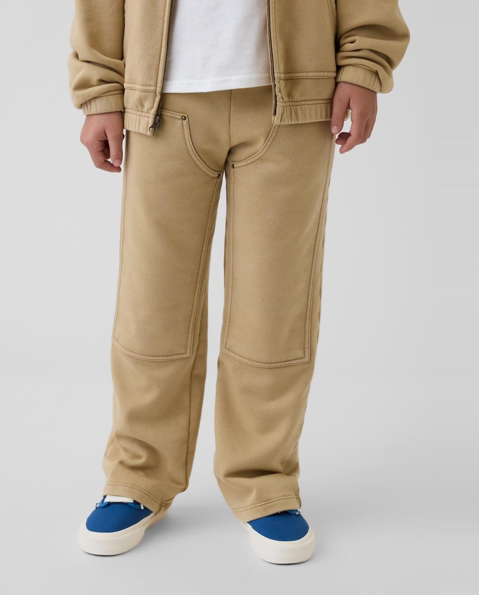 Pantalones deportivos felpa relaxed fit de niño - Gap - Camel Camel-3