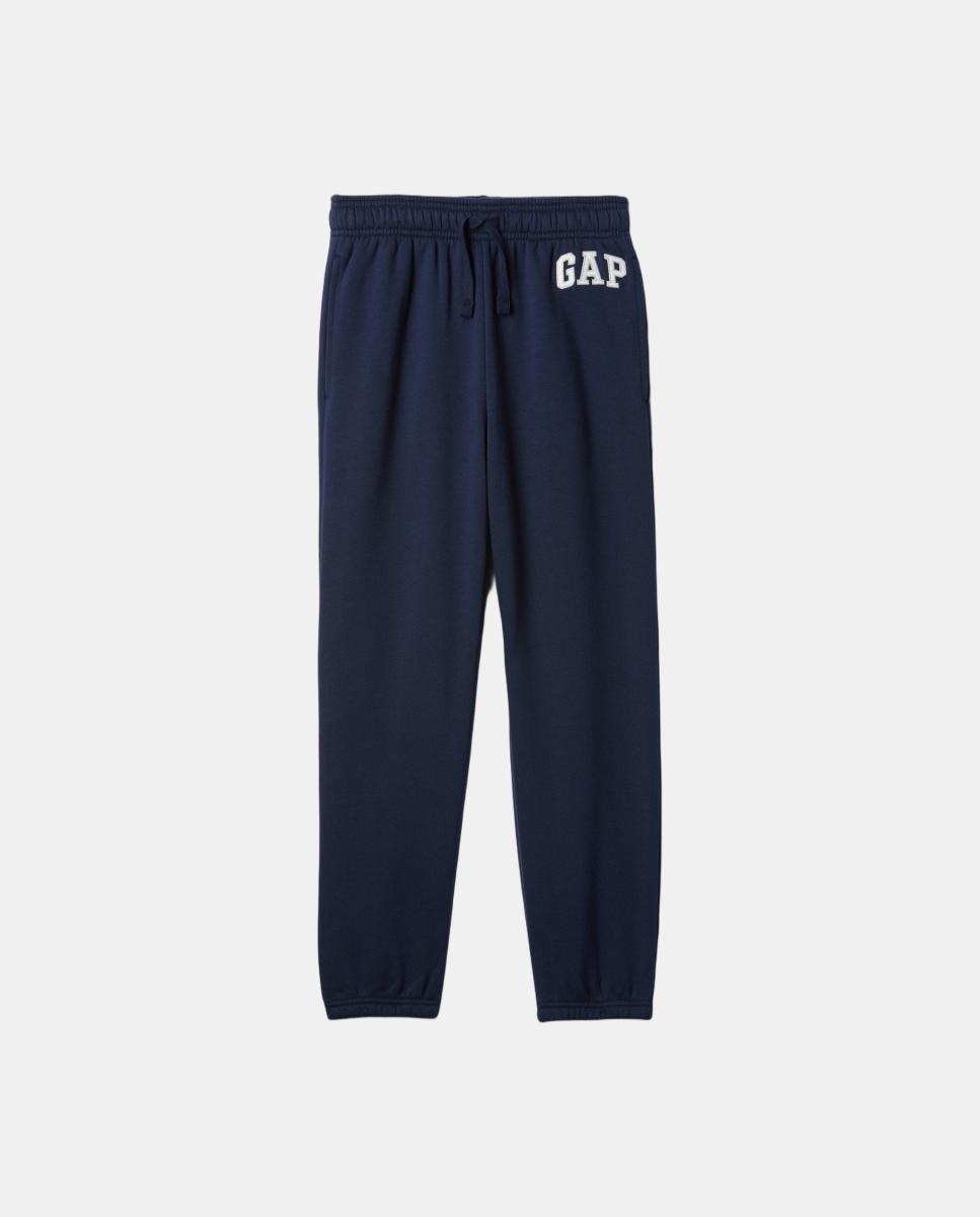 Imagen 0 de Pantalón de niño largo tipo jogger con cintura elástica Azul marino