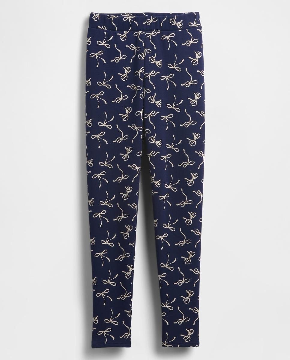 Leggings Cómodas para Criança com Fantasia e Cintura Elástica Azul-marinho-1