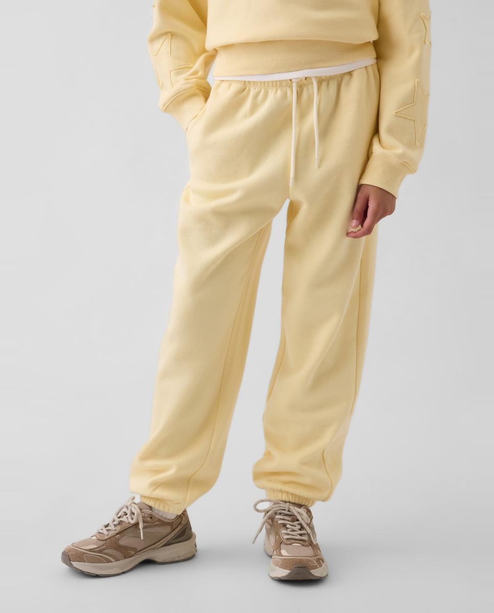 Joggers de Felpa Relaxed Fit Gap Amarelo-3