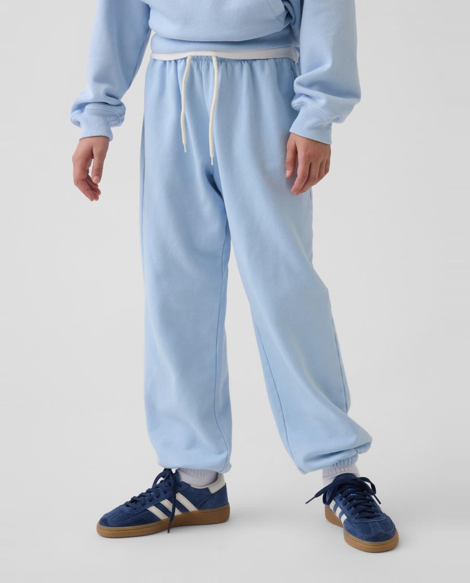 Joggers de Felpa Relaxed Fit Azul-3