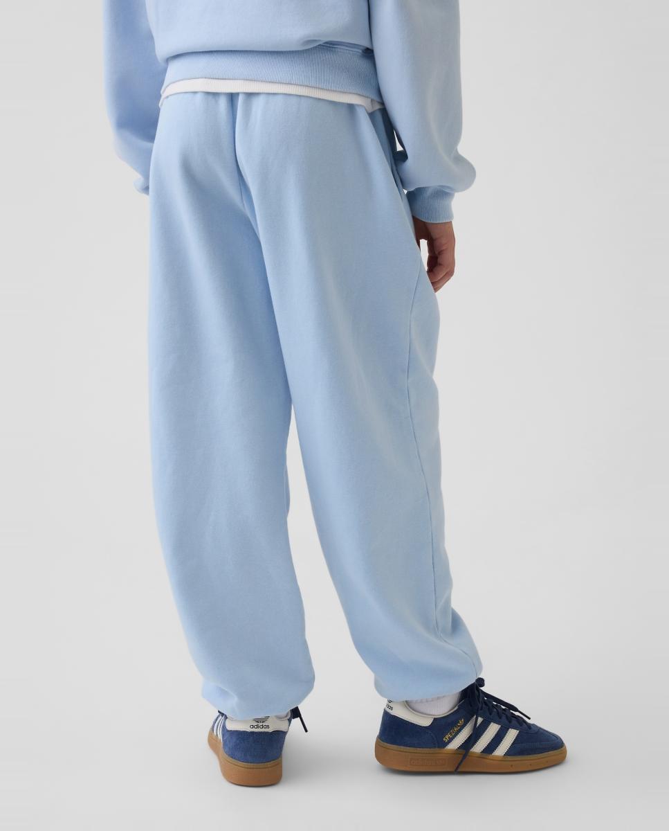 Joggers de Felpa Relaxed Fit Azul-4
